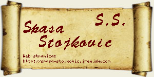 Spasa Stojković vizit kartica